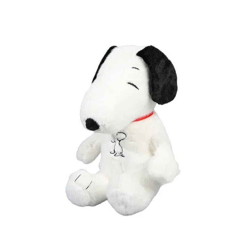 New Baby Breathing Soothing Snoopy white dog Plush Doll Sleeping Companion Music and Light Doll Sensory Stuffed Toy Kid Gifts