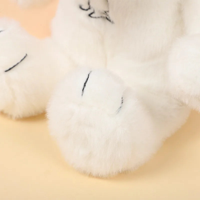 New Baby Breathing Soothing Snoopy white dog Plush Doll Sleeping Companion Music and Light Doll Sensory Stuffed Toy Kid Gifts