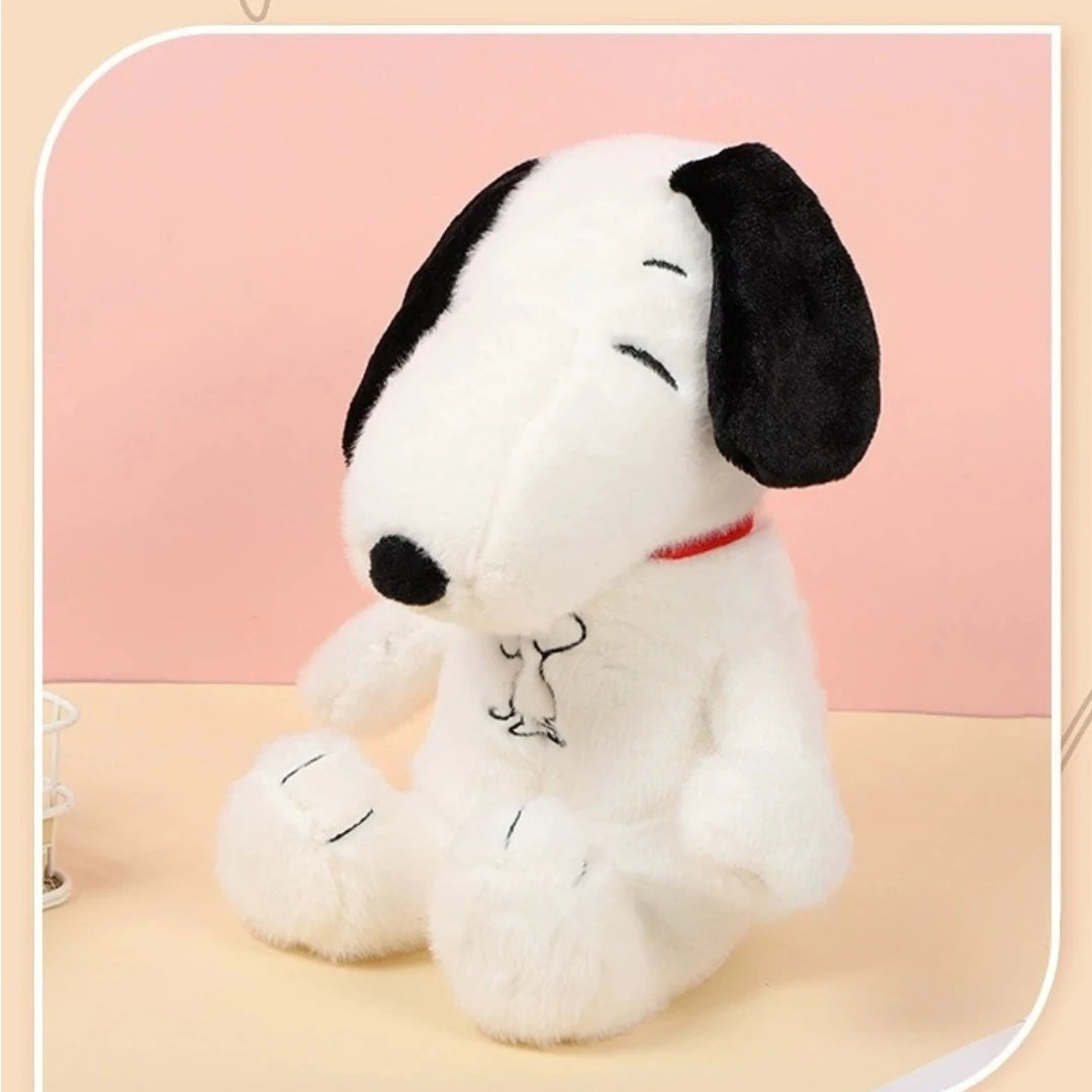 New Baby Breathing Soothing Snoopy white dog Plush Doll Sleeping Companion Music and Light Doll Sensory Stuffed Toy Kid Gifts