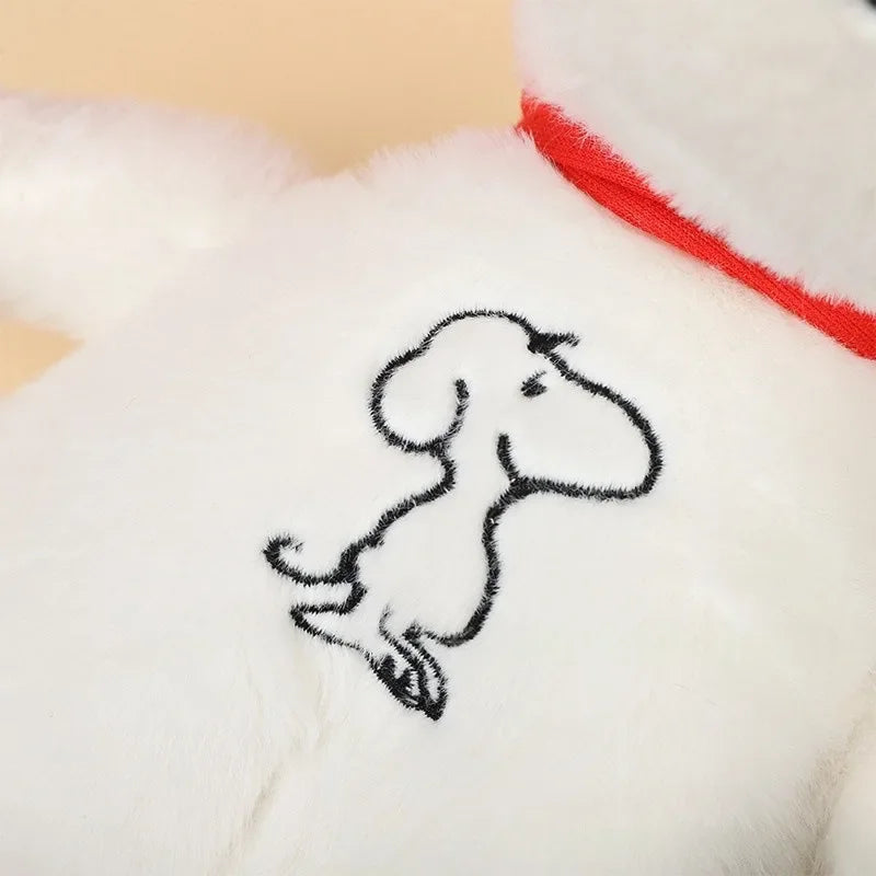 New Baby Breathing Soothing Snoopy white dog Plush Doll Sleeping Companion Music and Light Doll Sensory Stuffed Toy Kid Gifts